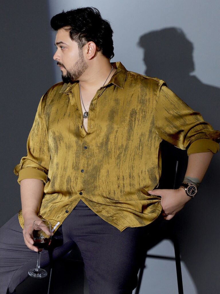 Shiny Shirt and Trousers