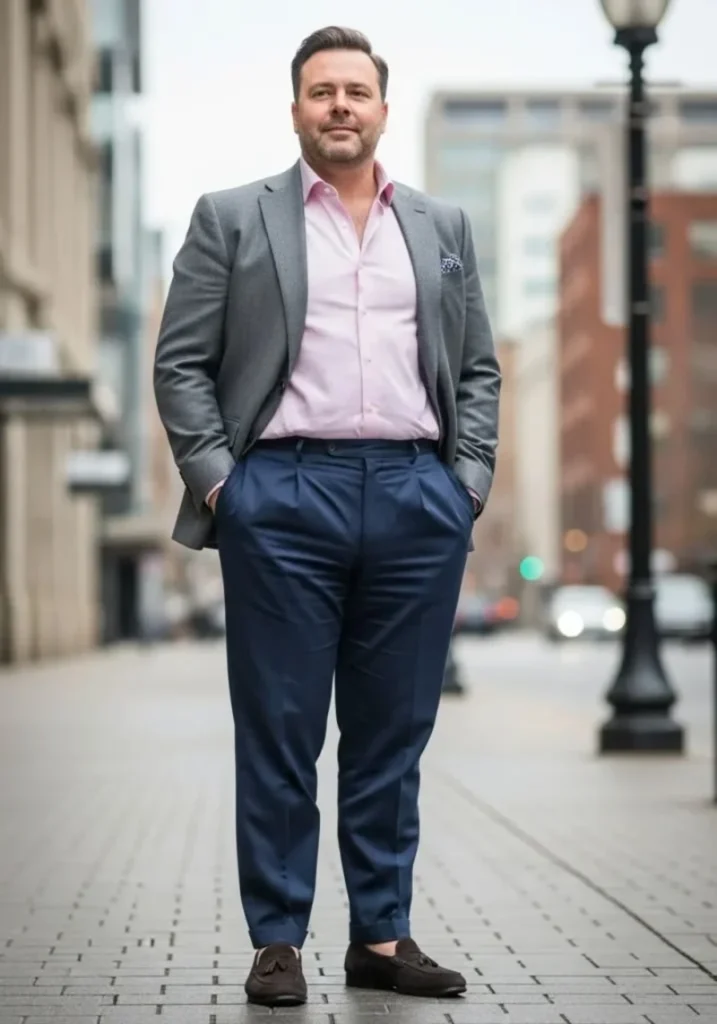 Soft Pink and Structured Grey