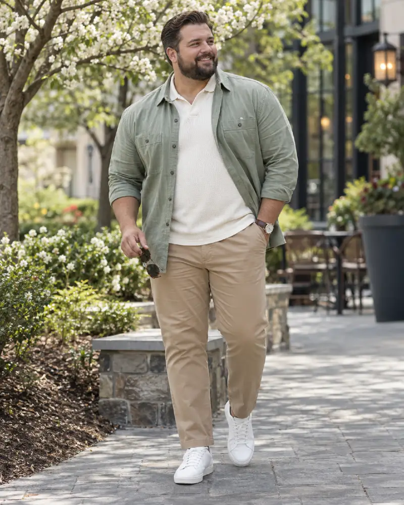 Soft Sage Linen Casual Styling