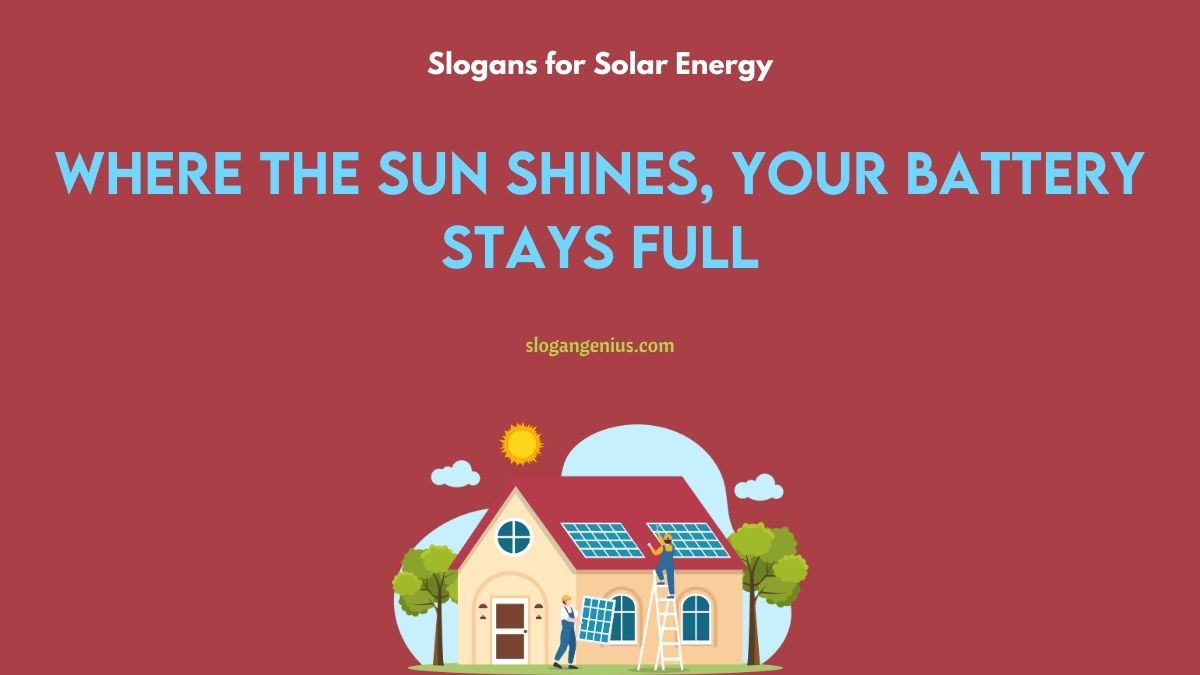 Solar Charger Business Slogans