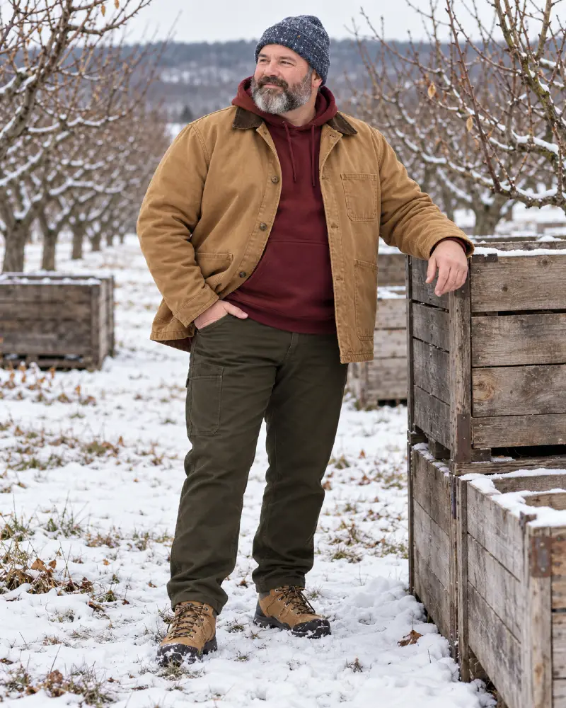 Speckled Navy Beanie and Rugged Grey Beard