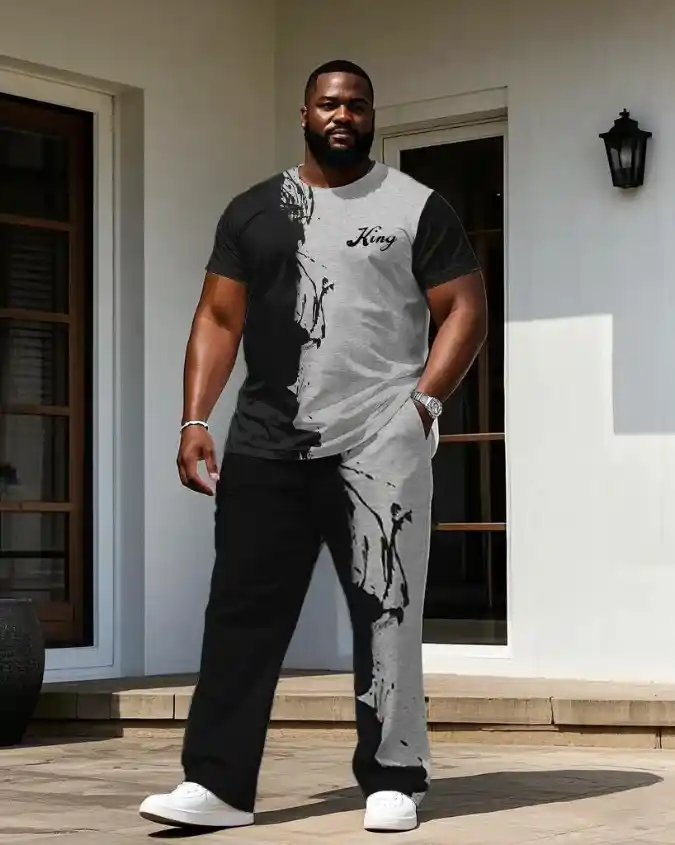 Split-Design Streetwear Set