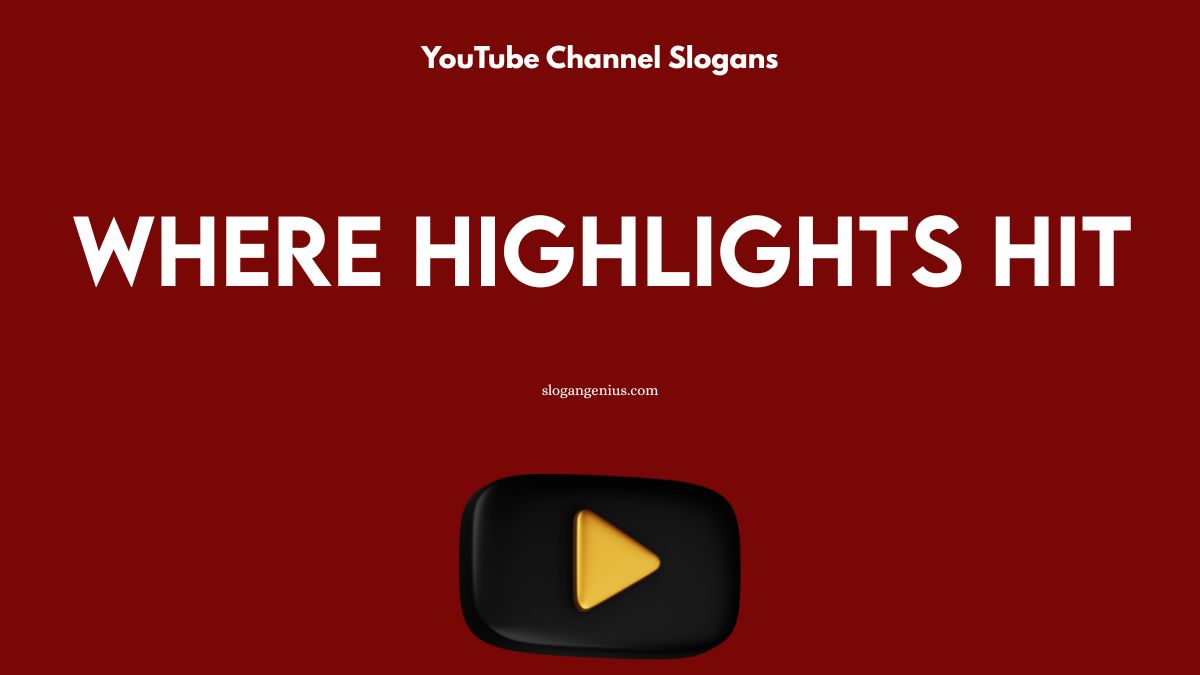 Sports YouTube Channel Slogans