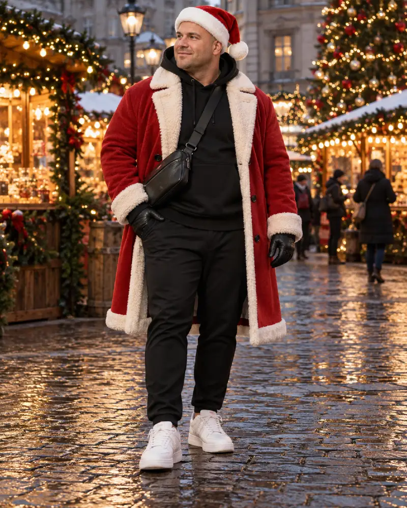 Streetwear Overcoat Santa