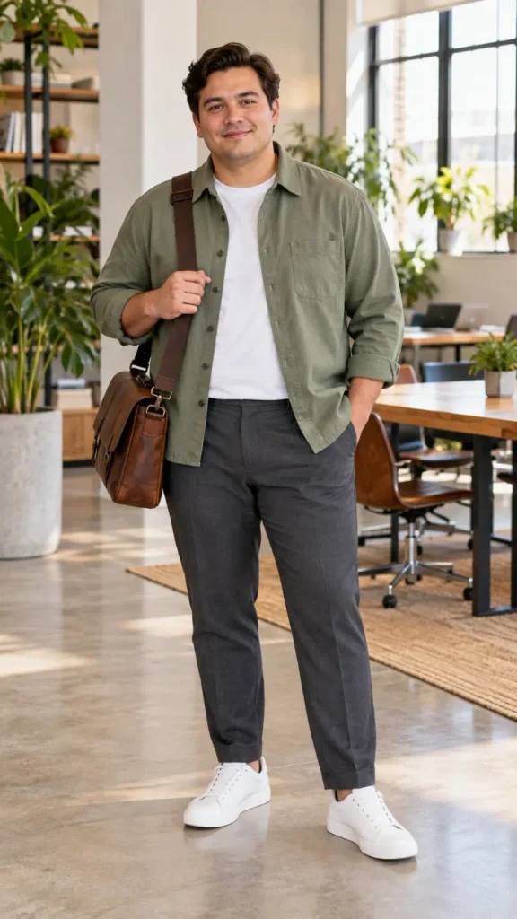 Structured Overshirts and Clean White Accents