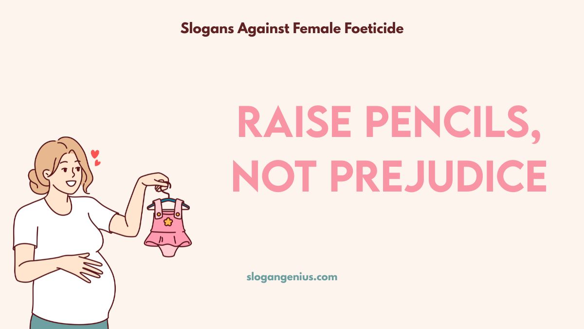 Students Slogans Against Female Foeticide