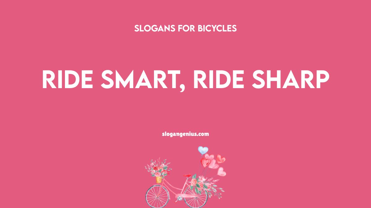 Stylish Bicycle Shop Slogans