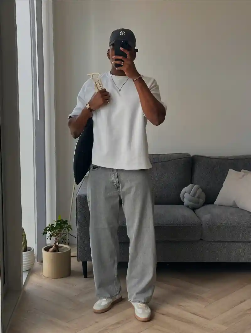 T-Shirt, and Jeans
