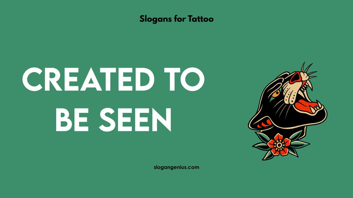 Tattoo Slogans for Advertising