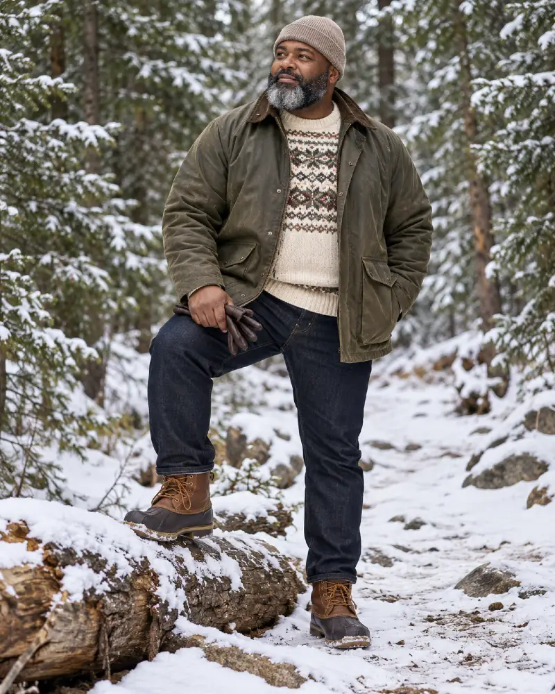 Taupe Beanie and Two Tone Full Beard