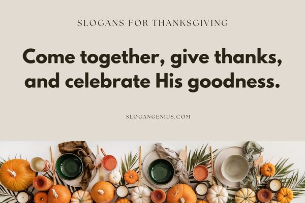 Thanksgiving Slogans for Churches and Worship Events