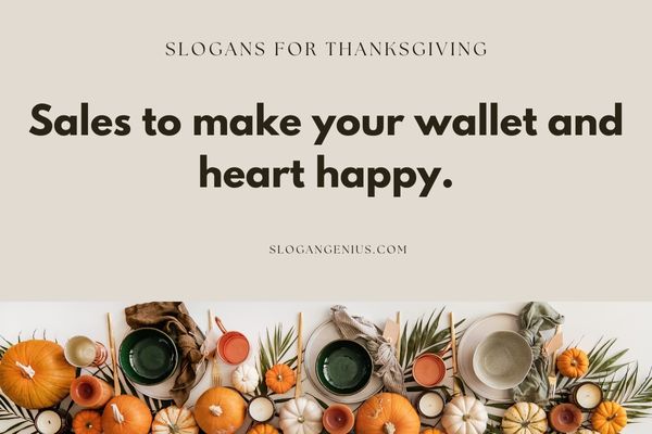 Thanksgiving Slogans for Sales