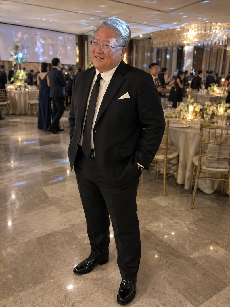 The Classic Black Suit