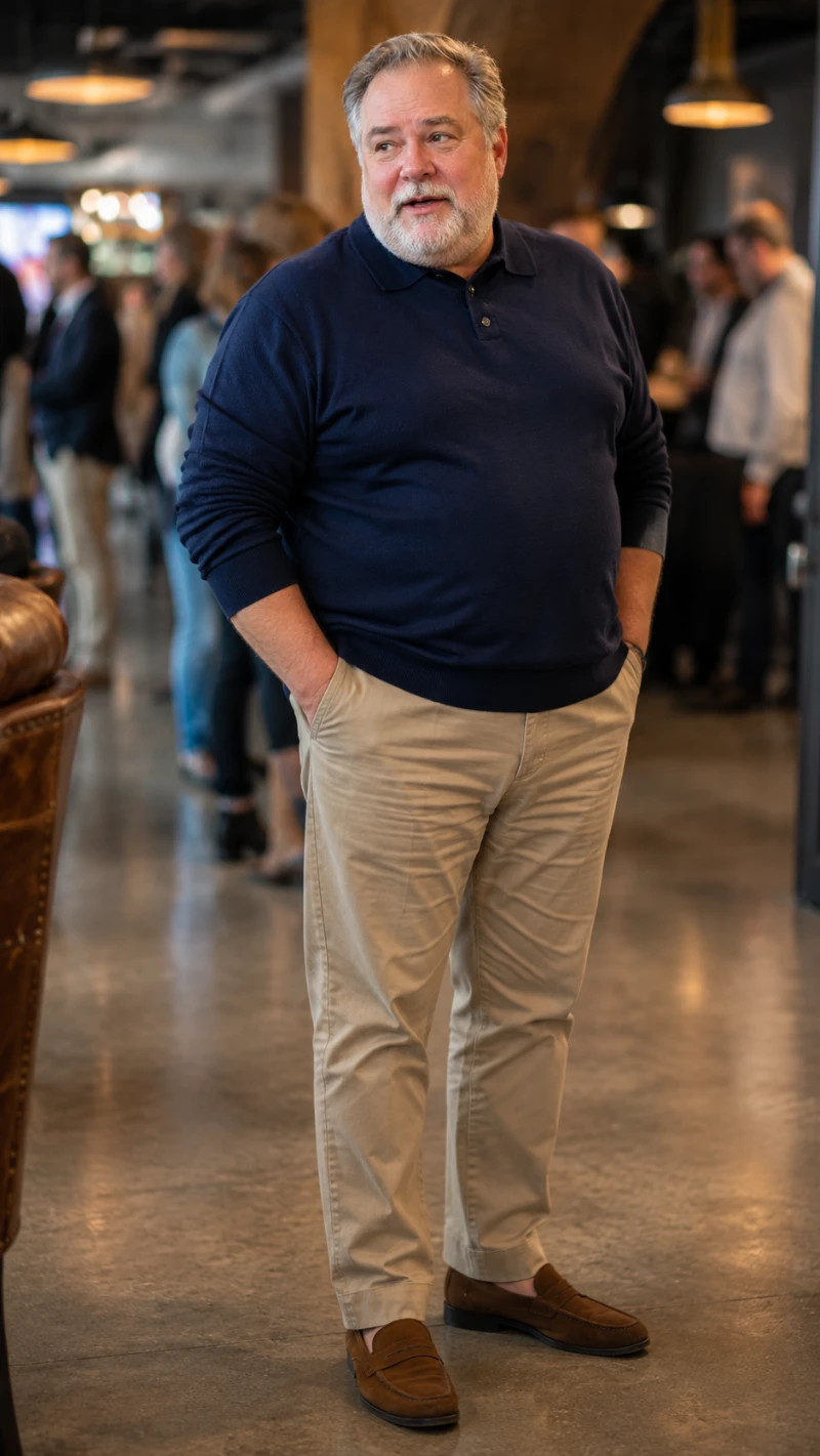 The Knit Polo and Chinos Combo