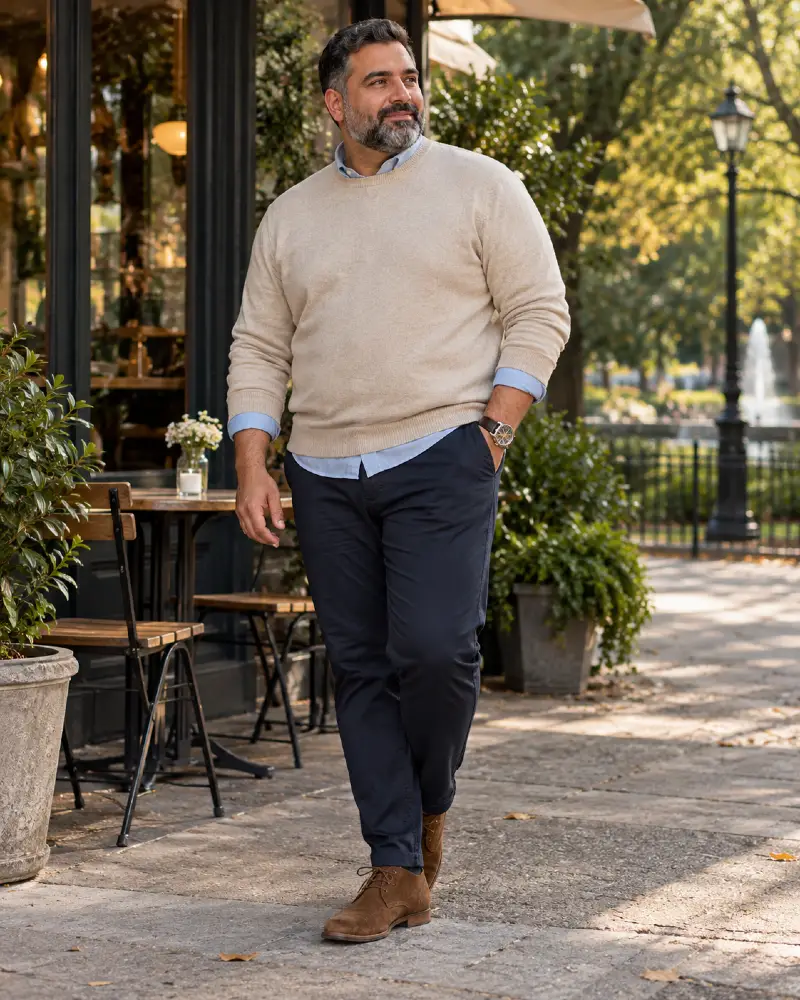 The Layered Oatmeal and Navy Uniform