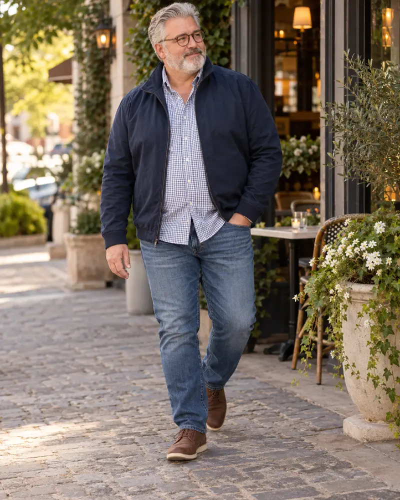 The Navy Jacket and Gingham Check Formula
