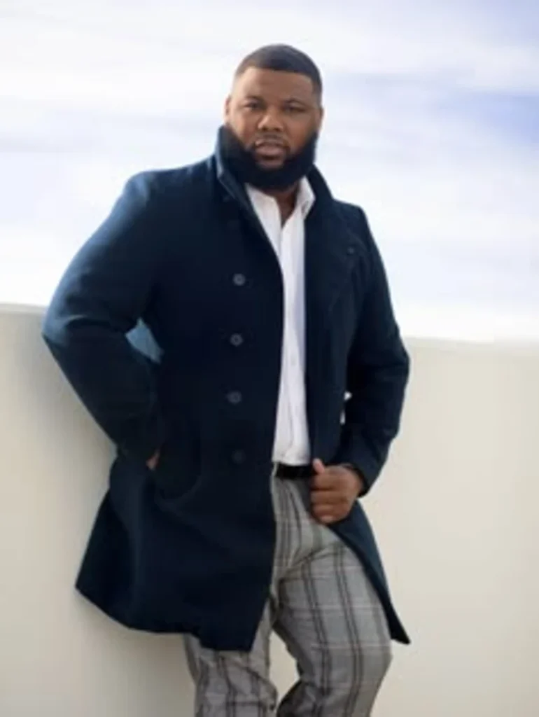 The Navy Overcoat and Plaid Trousers