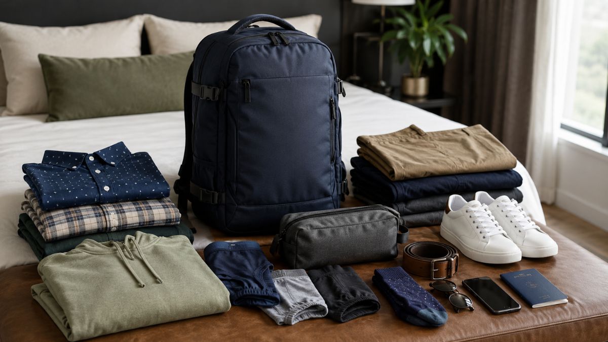 The Plus Size Men Travel Packing List That Covers Every Outfit Need