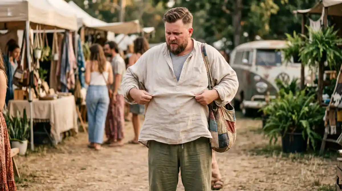 The Tent Trap and Why Standard Boho Advice Fails Big Guys
