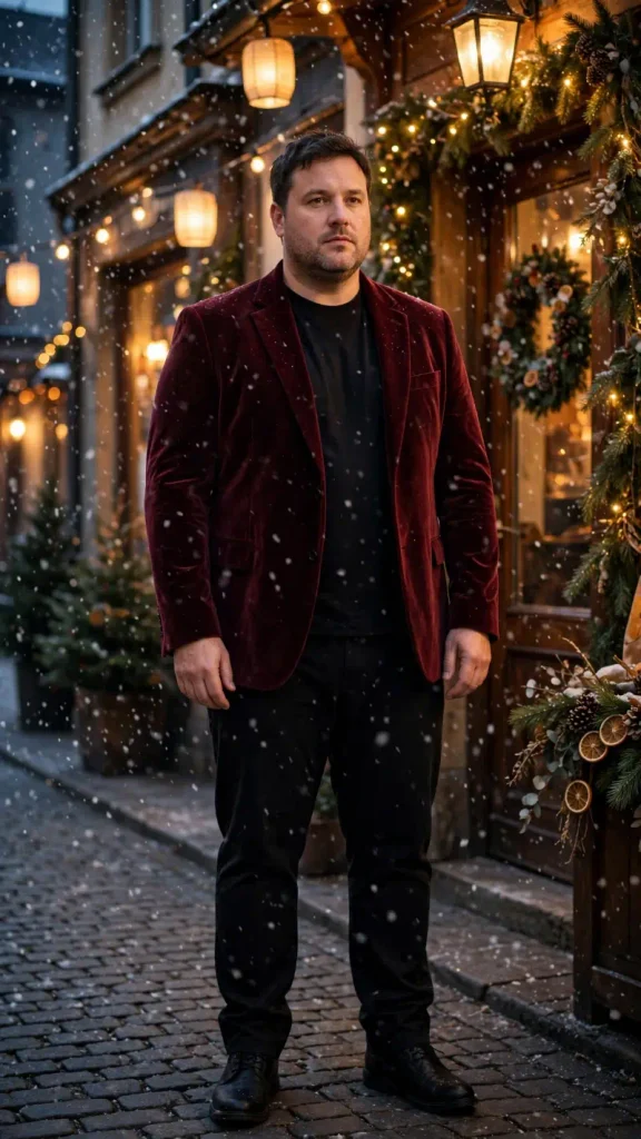 The Winter Ready Burgundy Velvet Blazer