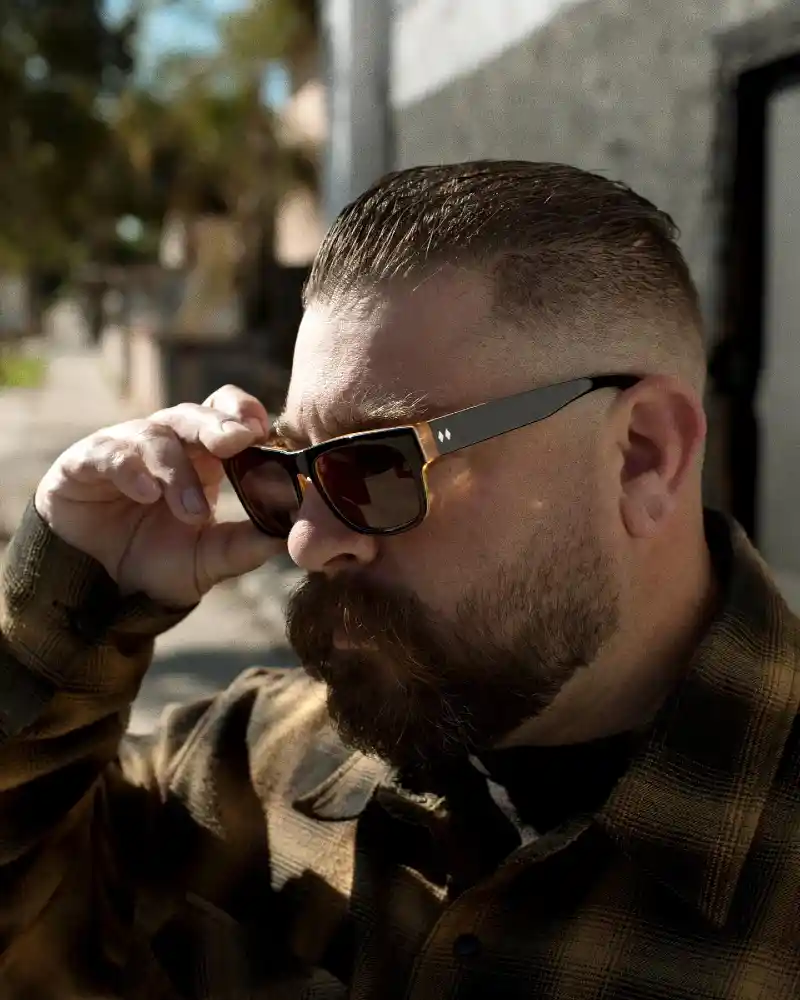 Thick-Frame Wayfarer Sunglasses