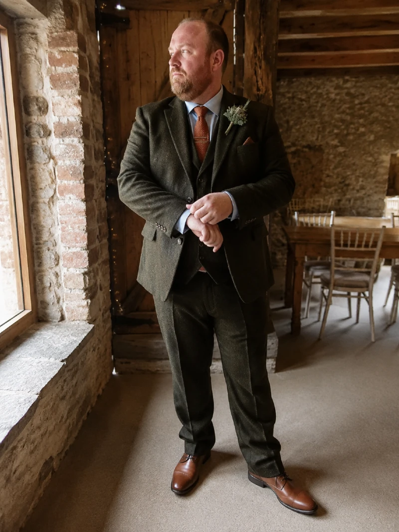 Three-Piece Tweed Suit