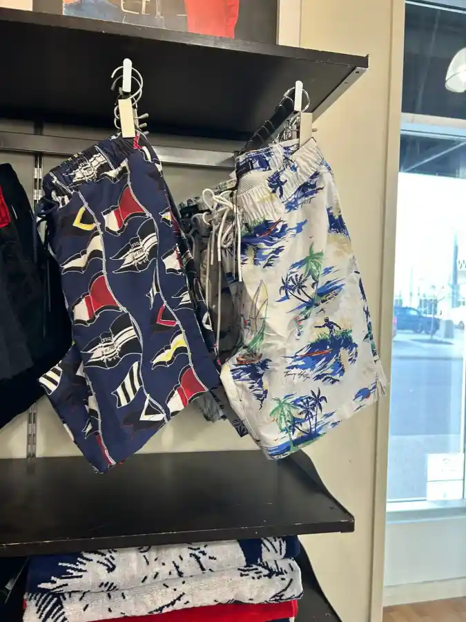 Tommy Hilfiger Mid-Length Print Swim Trunks