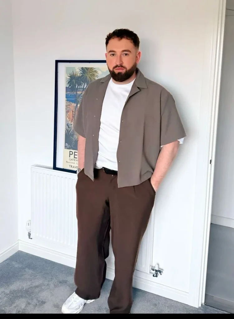 Tonal Layering With A Camp Collar Shirt