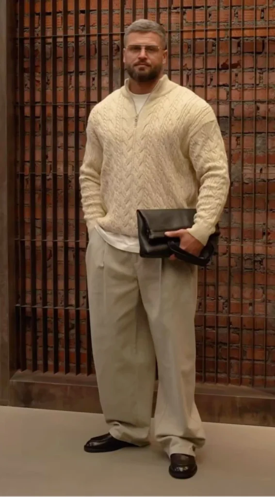 Tonal Neutrals and Chunky Cable Knits