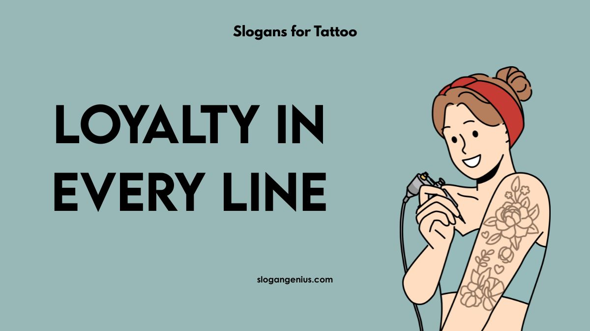 Traditional Tattoo Shop Slogans