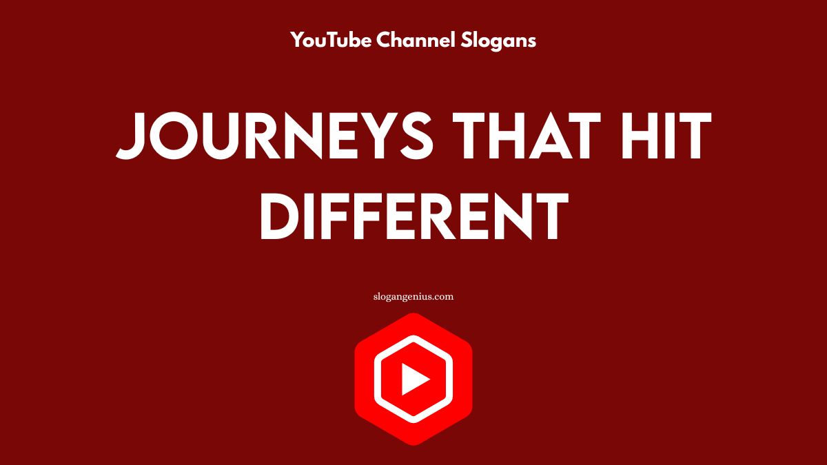 Travel YouTube Channel Slogans