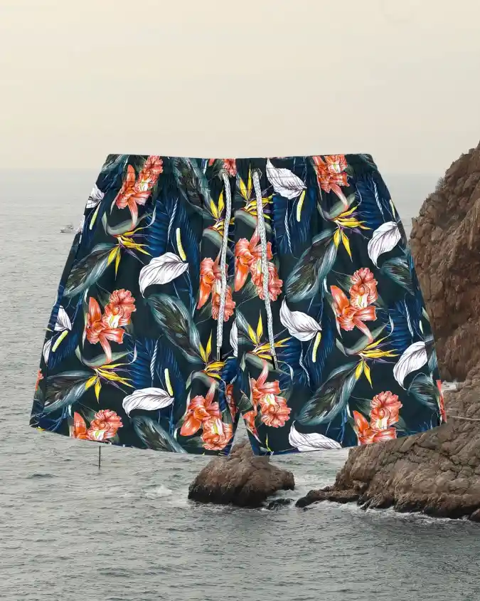 Tropical Floral Swim Shorts