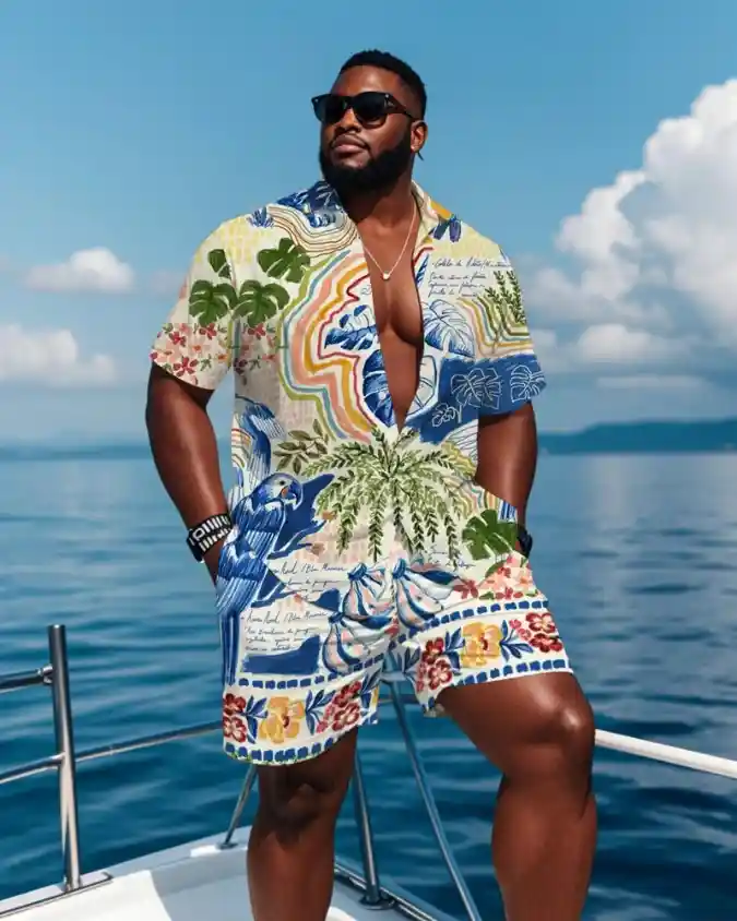 Tropical Print Matching Set