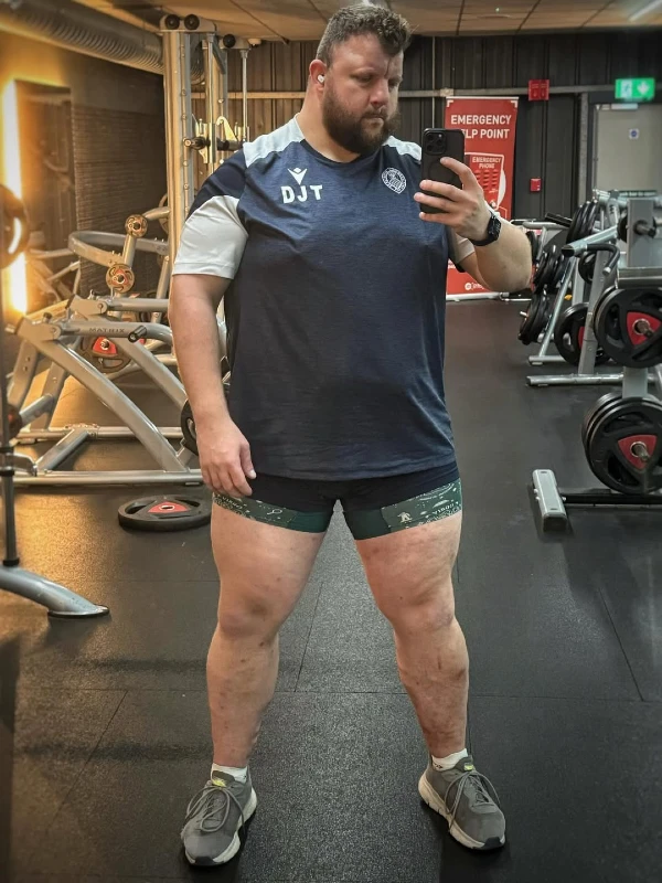 Two-Tone Athletic Shirt and Fitted Shorts