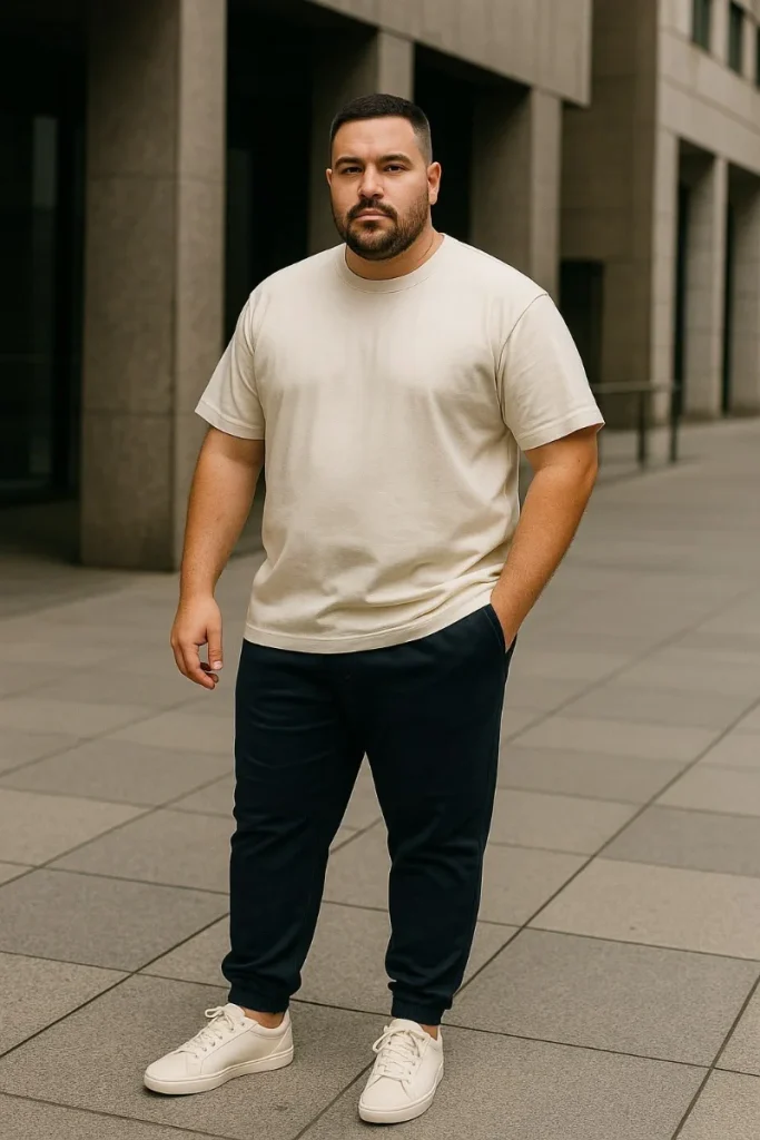 Upgraded Joggers and Crisp Monochromatic Accents