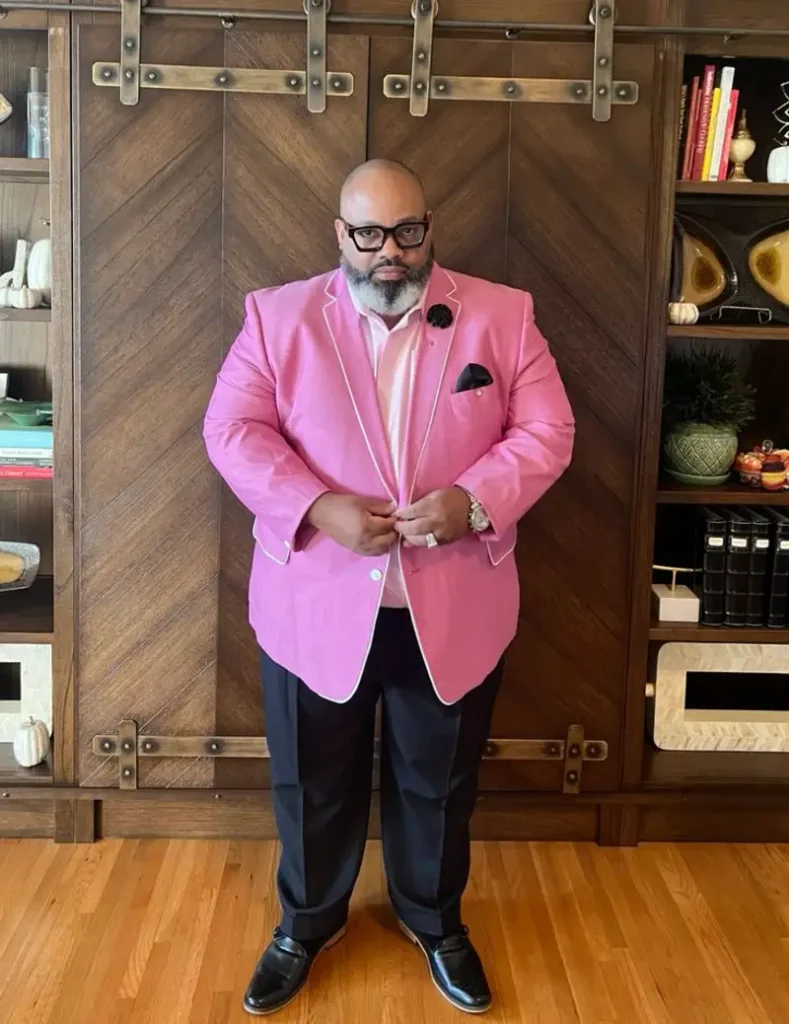 Vibrant Pink Blazer With Contrast Piping