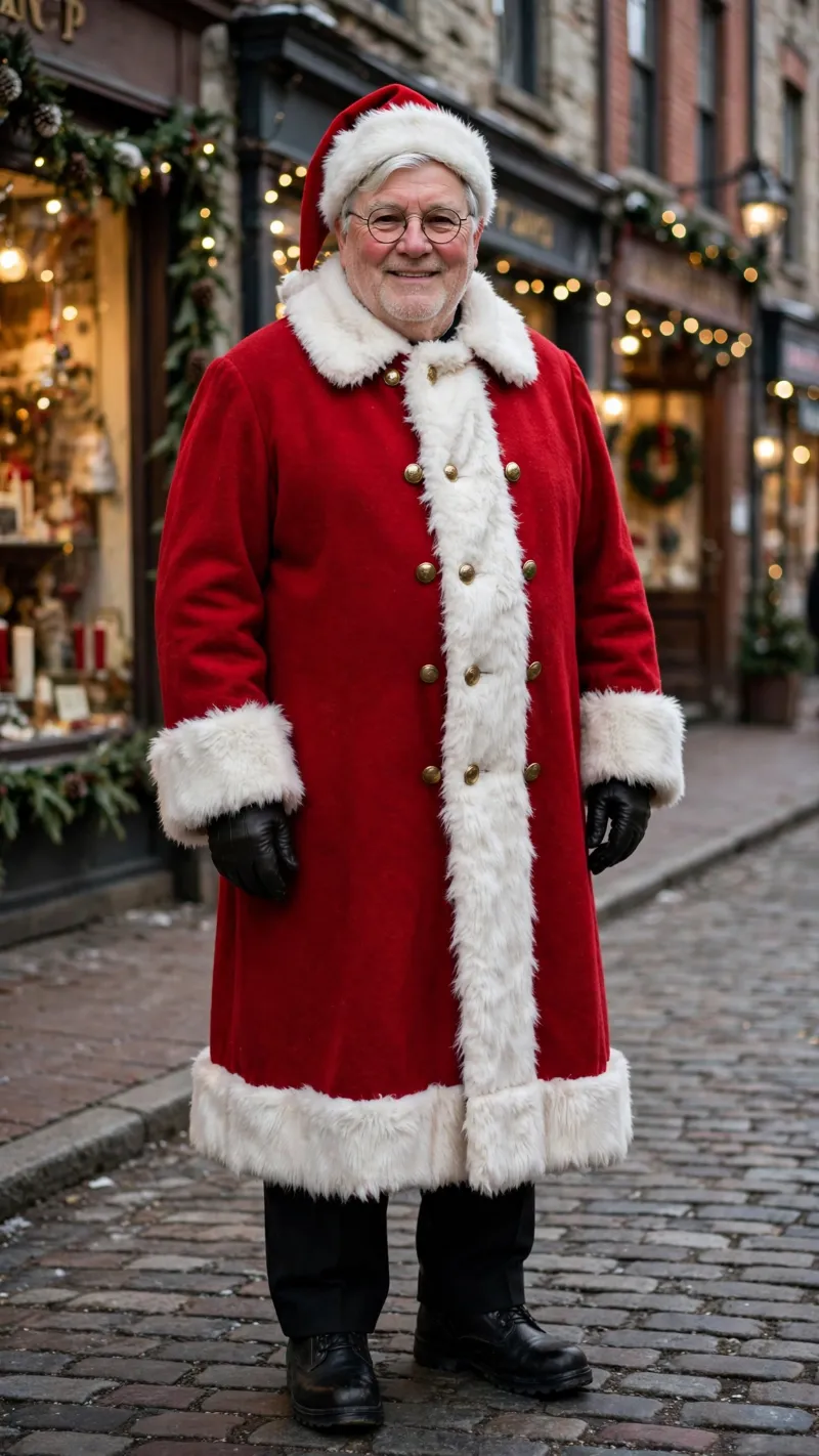 Victorian Officer Santa Coat