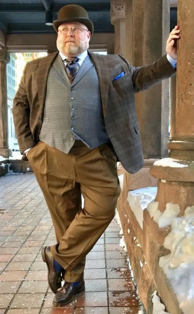 Vintage Brown And Blue Layered Textures
