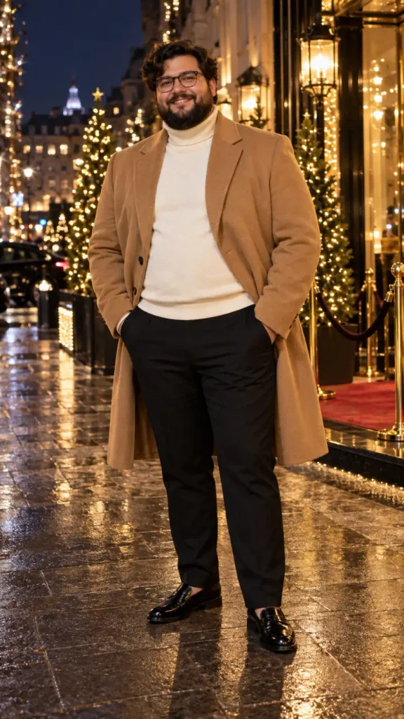 Warm Camel Wool and Crisp Cream Knits