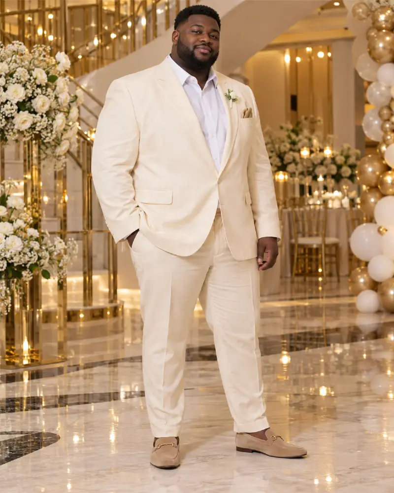 Warm Cream Tailoring For Daytime Proms