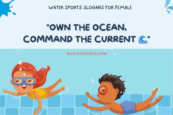 Water Sports Slogans for Female