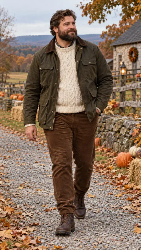 Waxed Canvas and Cable Knits for Country Drives