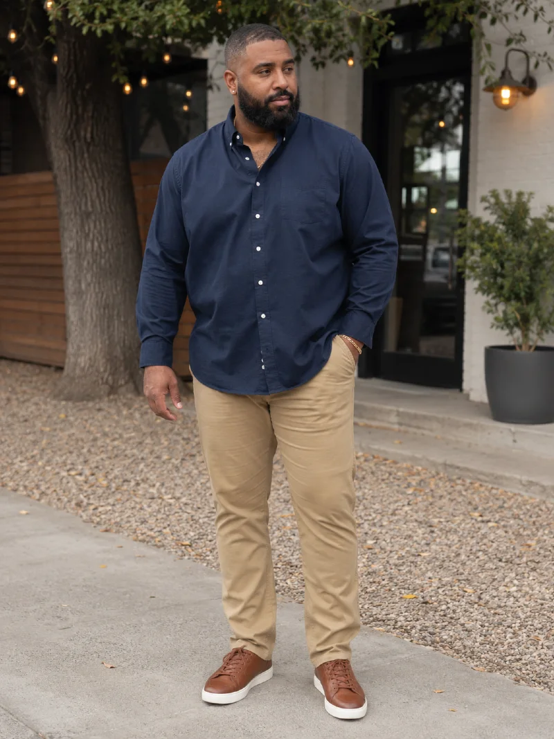 Wearing Chinos With a Button-Down (Untucked)