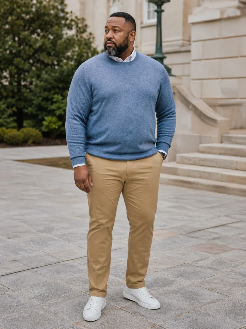 Wearing Chinos With a Sweater