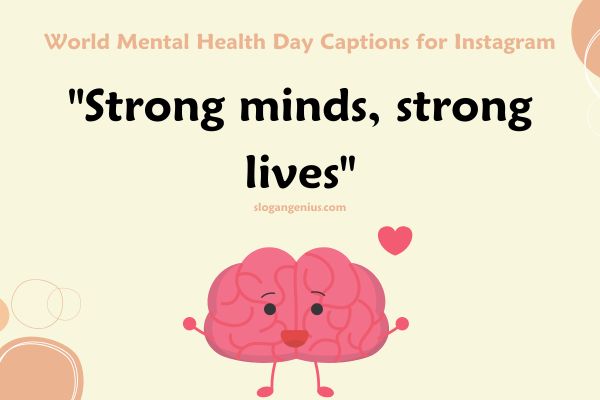 World Mental Health Day Captions for Instagram