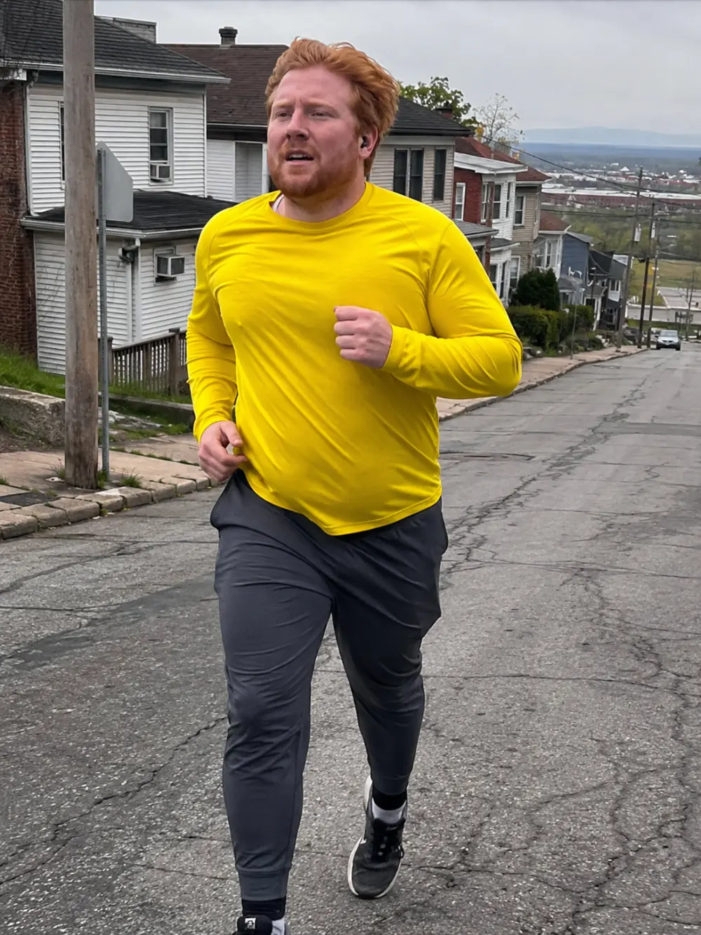 Yellow Long-Sleeve Shirt and Joggers