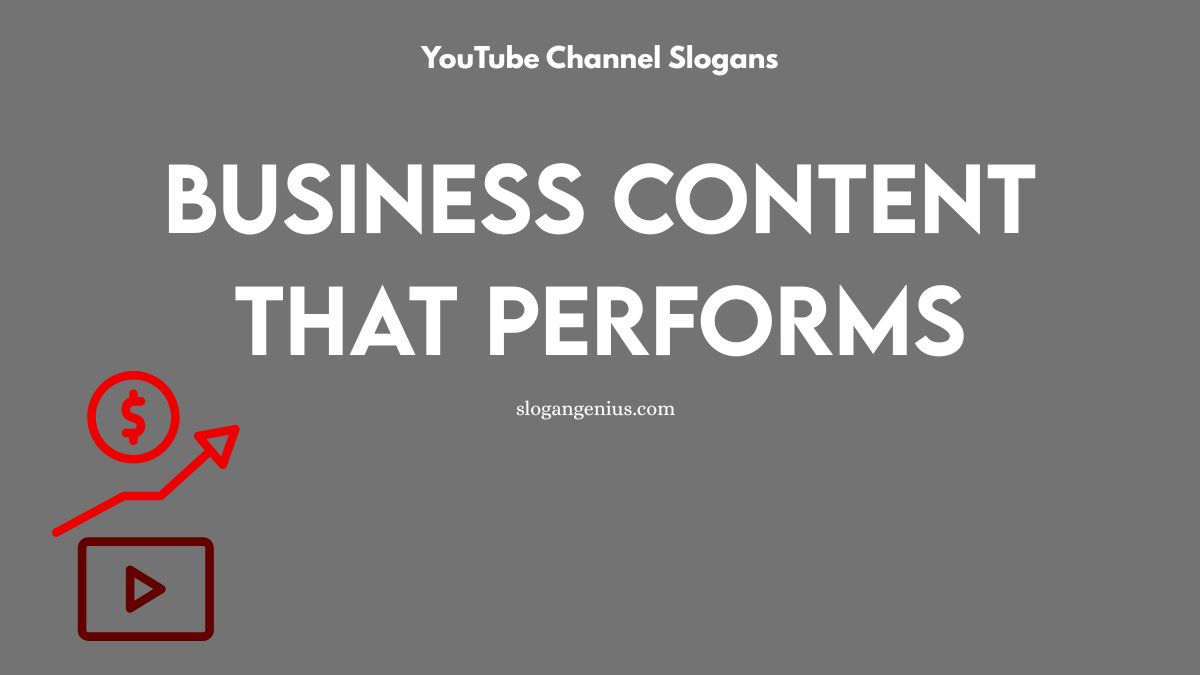 YouTube Slogans for Business