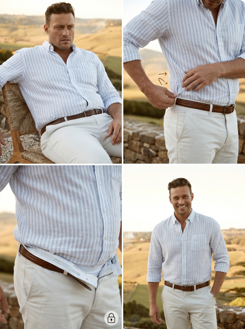 Your Tuck Comes Undone Every Time You Sit — Here's How To Lock It In All Day