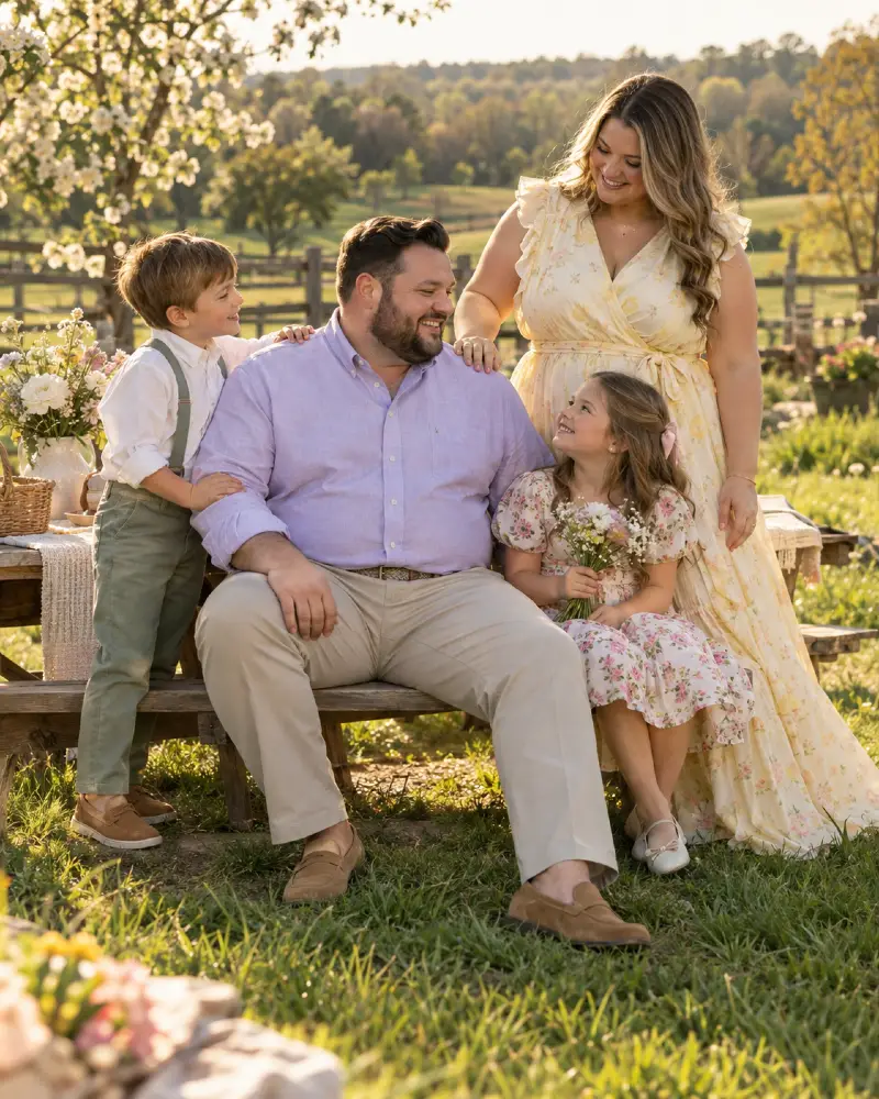 Ground Warm Golden Hour Light with Crisp Lavender