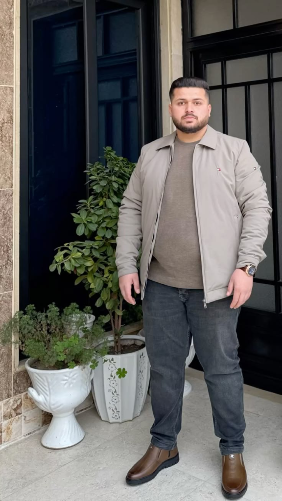 Light Bomber Jacket With Dark Jeans and Brown Boots